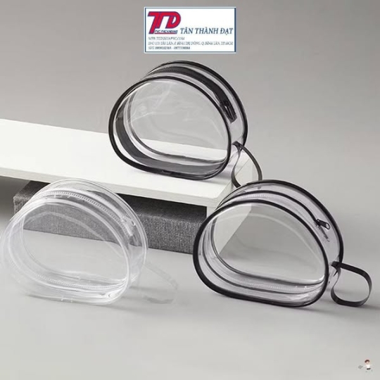 Túi PVC Trong Suốt Đựng Dây Cáp Sạc, Tai Nghe Mang Du Lịch Nhỏ Nhẹ, Tiện Lợi