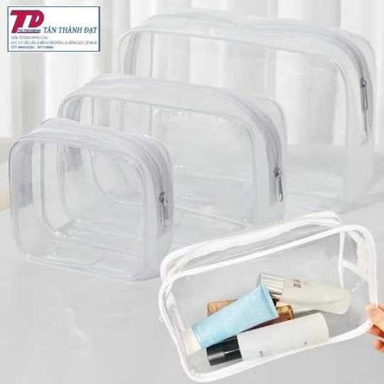 Túi đựng đồ vệ sinh PVC trong suốt Túi đựng đồ phòng tắm chống thấm nước Túi đựng đồ trang điểm du lịch Túi đựng mỹ phẩm di động
