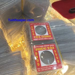 Sản xuất các loại túi nhựa đựng thẻ vàng, thẻ bạc